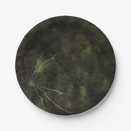 Gothic Silver Web erschüttert Pappteller (Vorderseite)