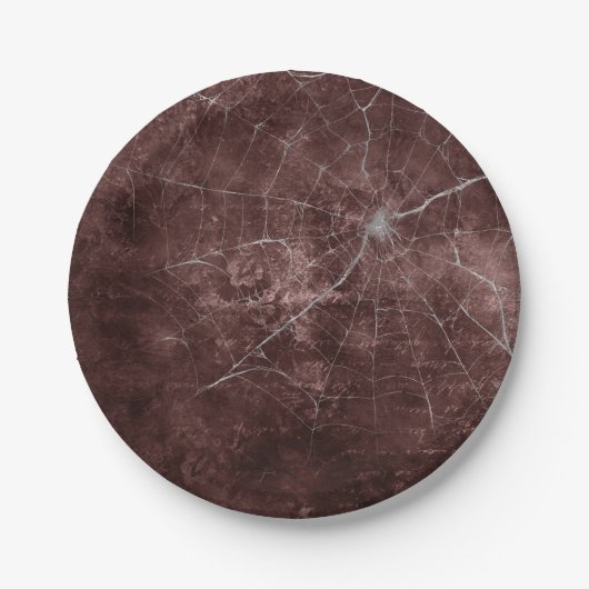 Gothic Silver Web erschüttert Pappteller (Vorderseite)
