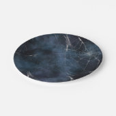 Gothic Silver Web erschüttert Pappteller (Schrägansicht)