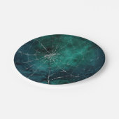 Gothic Silver Web erschüttert Pappteller (Schrägansicht)