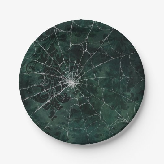 Gothic Silver Web erschüttert Pappteller (Vorderseite)