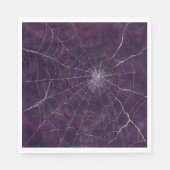 Gothic Silver Web erschüttert Serviette (Vorderseite)