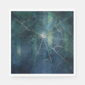 Gothic Silver Web erschüttert Serviette (Vorderseite)