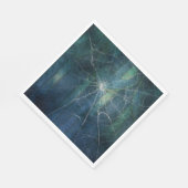 Gothic Silver Web erschüttert Serviette (Ecke)