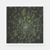 Gothic Silver Web erschüttert Serviette (Vorderseite)