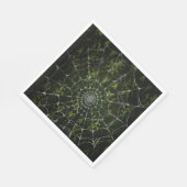 Gothic Silver Web erschüttert Serviette (Ecke)