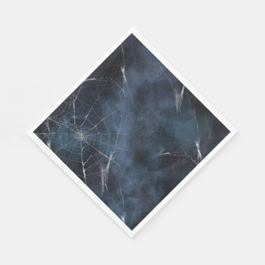 Gothic Silver Web erschüttert Serviette (Ecke)