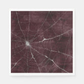 Gothic Silver Web erschüttert Serviette (Vorderseite)