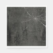 Gothic Silver Web erschüttert Serviette (Vorderseite)