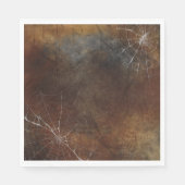 Gothic Silver Web erschüttert Serviette (Vorderseite)