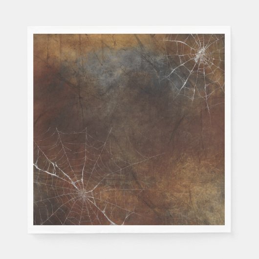 Gothic Silver Web erschüttert Serviette (Vorderseite)