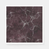 Gothic Silver Web erschüttert Serviette (Vorderseite)