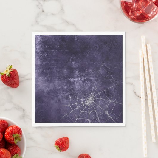 Gothic Silver Web erschüttert Serviette (Beispiel)