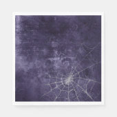 Gothic Silver Web erschüttert Serviette (Vorderseite)