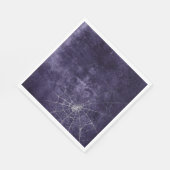 Gothic Silver Web erschüttert Serviette (Ecke)