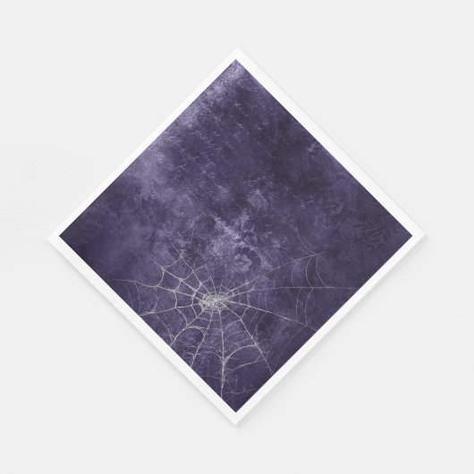 Gothic Silver Web erschüttert Serviette (Ecke)