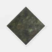 Gothic Silver Web erschüttert Serviette (Ecke)