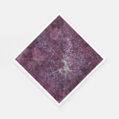 Gothic Silver Web erschüttert Serviette (Ecke)