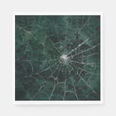 Gothic Silver Web erschüttert Serviette (Vorderseite)