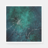 Gothic Silver Web erschüttert Serviette (Vorderseite)