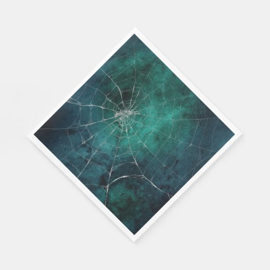 Gothic Silver Web erschüttert Serviette (Ecke)