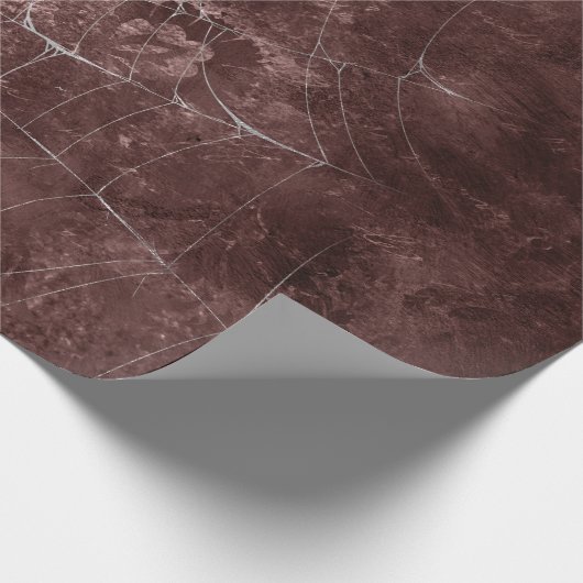 Gothic Silver Web Not Wrapping Paper Geschenkpapier (Ecke)