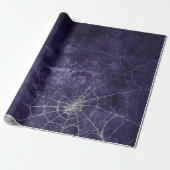 Gothic Silver Web Not Wrapping Paper Geschenkpapier (Ungerollt)