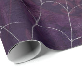 Gothic Silver Web Not Wrapping Paper Geschenkpapier (Rolleneckpunkt)