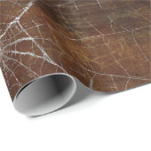 Gothic Silver Web Not Wrapping Paper Geschenkpapier (Rolleneckpunkt)