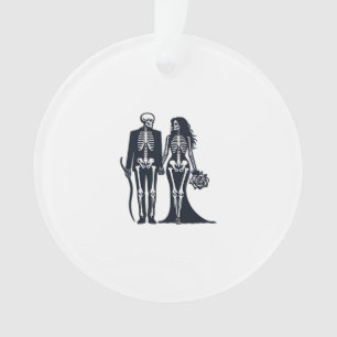 Gothic Skeleton Braut & Bräutigam – Bis dass der T Ornament