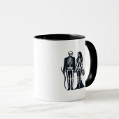 Gothic Skeleton Bride & Groom - Bis zum Tod tun wi Tasse (VorderseiteRechts)