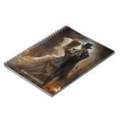 Gothic Skeleton Bride Groom Halloween Horror Notizblock (Linke Seite)