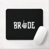 Gothic Skeleton Bride Wedding Just Married Spooky Mousepad (Mit Mouse)