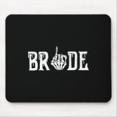 Gothic Skeleton Bride Wedding Just Married Spooky Mousepad (Vorne)