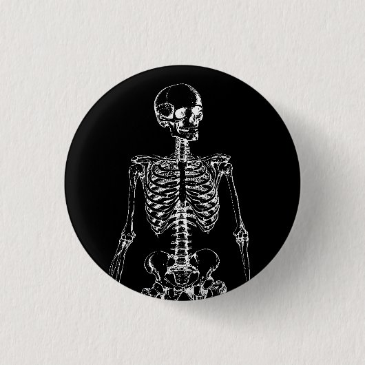 GOTHIC SKELETON BUTTON (Vorderseite)