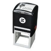 Gothic Skeleton Carry Books Library Name Permastempel (Produkt)