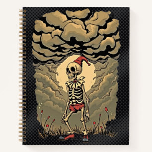 Gothic Skeleton Clown Spiralblock Notizblock