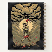 Gothic Skeleton Clown Spiralblock Notizblock (Rückseite)
