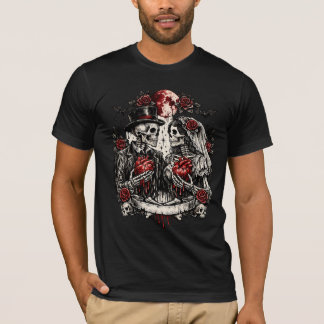 Gothic Skeleton Couple Valentine T-Shirt