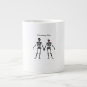 Gothic Skeleton Couple (weiß) Classic Jumbo-Tasse (Vorderseite)