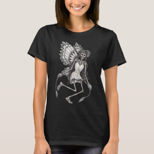 Gothic Skeleton Fairy Grunge Fairycore Cotattecore T-Shirt