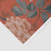 Gothic Skeleton Floral Crown Raven Halloween Seidenpapier (Ausschnitt)