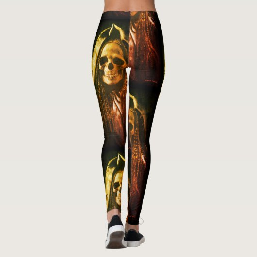 Gothic Skeleton Ghost Leggings (Rückseite)