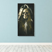 Gothic Skeleton Ghost-Leinwand Leinwanddruck (Insitu (Holzboden))