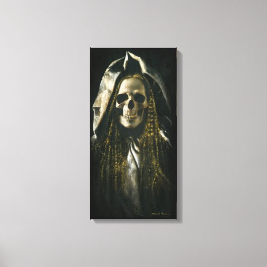 Gothic Skeleton Ghost-Leinwand Leinwanddruck (Vorderseite)