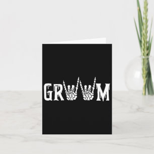 Gothic Skeleton Groom Wedding Just Married Spooky Karte