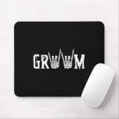 Gothic Skeleton Groom Wedding Just Married Spooky Mousepad (Mit Mouse)