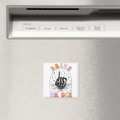 Gothic Skeleton Groovy Halloween Bachelorette Brid Magnet (In Situ (Geschirrspüler))