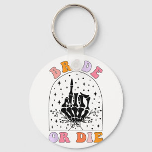 Gothic Skeleton Groovy Halloween Bachelorette Brid Schlüsselanhänger