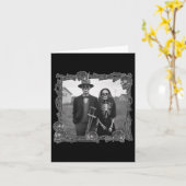 Gothic Skeleton Halloween-Kostüm Karte (Gelbe Blume)